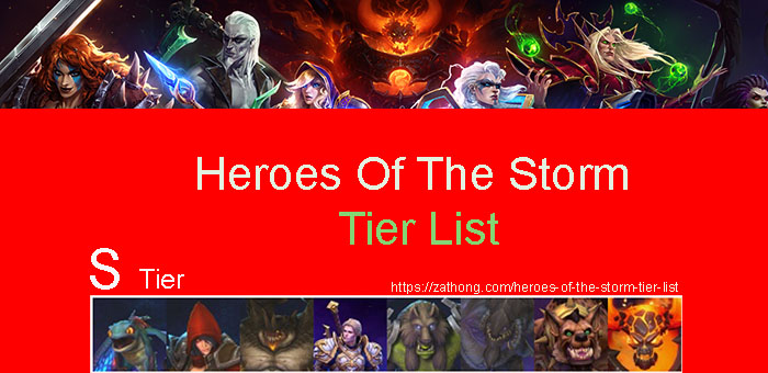 Heroes Of The Storm Tier List 2024 - Zathong